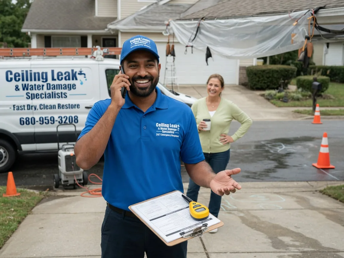 Ceiling Leak Cleanup Plover, IA FAQs